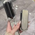 Folding Hair Brush with Mirror Pocket Hair Comb Lightweight Portable Compact Travel Hair Brush Small Hairbrush for Car Purse Gym Trip Women. 