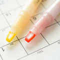 6PCS Double Ended Window Soft Highlighter Pens Pure Macaron Highlighter Pen for Textbook Written Notes. 