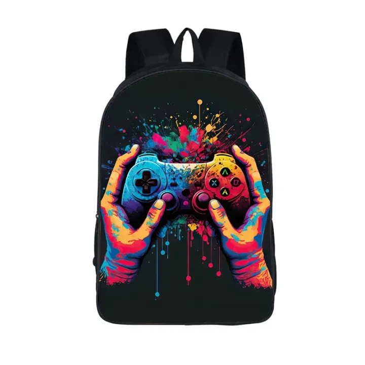 Funny%20Choose%20Your%20Gamer%20Print%20Backpack%20Children%20Boys%20Girl%20Video%20Game%20Fan%20Schoolbags%20Outdoor%20Travel%20Laptop%20Sports%20Rucksack%20-%20Image%202