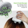 Electric Scalp Massager with 4 Massage Heads Portable Head Scratcher Tissue Knead Stress Release Massage for Muscles Relaxation.