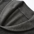 Men's Shawl Collar Cardigan Sweater Slim Fit Cable Knit Button up Black Merino Wool Sweater. 