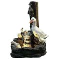【Quality】 Resin Family Patio Fountain Garden Decoration, Animal Garden Statue Outdoor Garden Design,A. 