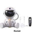 1 Pcs Astronaut Starry Sky Projection Lamp Room Decoration Remote Control Projector Nebula Night Light for Bedside Kids Gift.