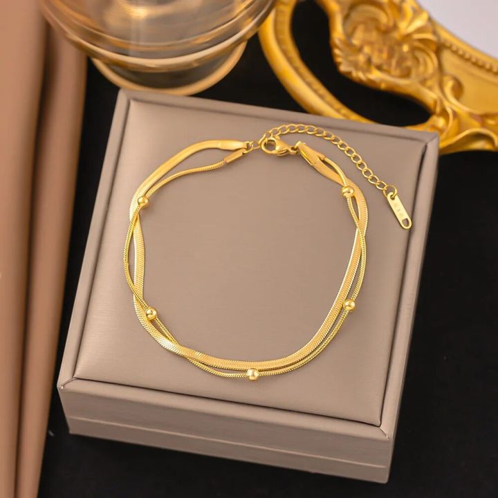 %E3%80%90Deal%20of%20the%20day%E3%80%91%20316L%20Stainless%20Steel%20Color%20Double-Layer%20Beads%20Anklets%20For%20Women%20Girl%20New%20Trend%20Leg%20Chain%20Waterproof%20Jewelry%20Gift%20Party%202023%20-%20Image%202