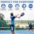 Wooden Pickleball Paddles Set with Beginner Racket 40cm Long 19cm Wide 2 Paddles 2 Pickle Balls Portable. 