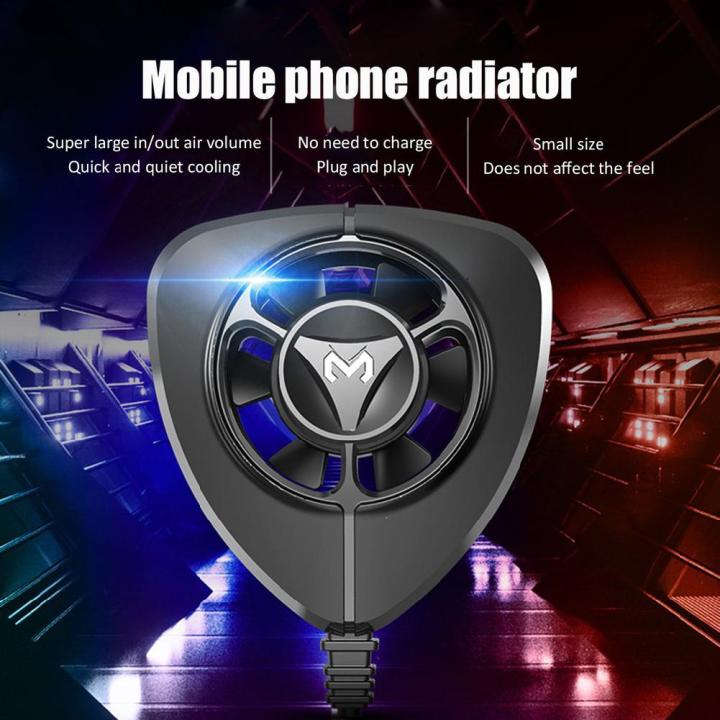 Portable fl02 universal portable mobile phone gaming cooler radiator heat cooling fan phone cooler quick removal