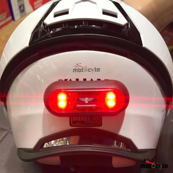 Bike Helmet Light - Rechargeable Red/ Smart Strip LED Light for Helmet- USB Charge Enable