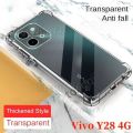 VIvo Y28 4G Premium Silicone Case Crystal Clear Soft TPU Ultra-Thin Transparent Flexible Protective Mobile Phone Back Cover.