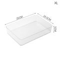 Drawer Organizer Transparent Boxes For Storage Organizer Boxes Kitchen Drawer Storage Box Cosmetic Organizer Office Dividers Box.