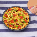 6/7/8/10 inch Non-stick Pizza Pan Plate Dish Tray Mold Bakeware Baking Tool. 