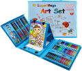 Super Mega 208-Piece Kids Art Set with Paints, Crayons, Markers - High-Quality Art Supplies for Drawing and Painting. 