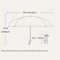 Portable Cherry Blossom Umbrellas, Clear Cute Romantic 8 Sturdy Ribs Manual Umbrellas with Rain Fashion Umbrellas Photography Umbrellas. 