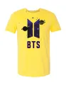 BTS LOGO Design Printed T-shirt Graphic Printed Half Sleeve Round Neck T-Shirt for Men. 