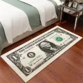 Dollar Carpet Money Rugs Dollar Bill Runner Area Rug For Bedroom Carpet Rectangular Bay Window Balcony American Bedside Blanket. 
