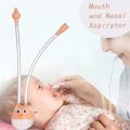 Newborn Baby Nasal Aspirator Owl Shape | Safe Silicone Nose Cleaner | Gentle Oral Suction Snot Remover for Babies. 