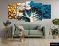 18*36 inch 5Pcs In 1 Set Wall Canvas printing. 