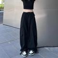 Jazz dancingjazzPants American StylehiphopWhite Overalls Women's Summer Quick-Drying Parachute Bloomers. 