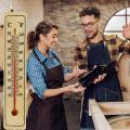 Wall Hang Thermometer Indoor Outdoor Garden House Garage Office Room Hung Logger Room Temperature Meter. 