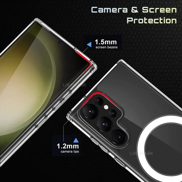 Samsung%20Galaxy%20S24%20Ultra%20MagSafe%20Compatible%20Shockproof%20Transparent%20Slim%20Fit%20Wireless%20Charging%20supported%20Frosted%20Border%20Phone%20Back%20Case%20Mobile%20Cover-E_Store%20-%20Image%206