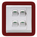 Switch Wener Plus 4 Gang 1 Way Wall Switch.