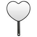 Heart-shaped Handheld Mirror Trendy Handheld Portable Makeup Mirror Plastic Heart Mirror for Beauty Routine Makeup Application Personal Grooming Female Users Gift Item. 