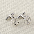 Men's Anchor Shape Navy French Shirt Cufflinks Pair.