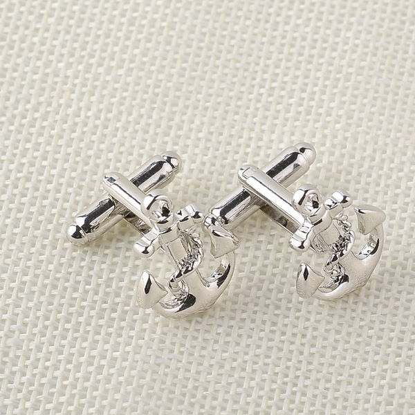 Men's%20Anchor%20Shape%20Navy%20French%20Shirt%20Cufflinks%20Pair%20-%20Image%203