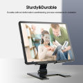 Doomhot Tablet Stand Stable Tablet Holder Universal Folding Desktop Tablet Computer Holder Portable Foldable Adjustable Angle Carbon Steel Tablet Phone Stand Tablets Computers Under 15 Inches.