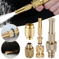 Copper High Pressure Sprinkler Sprayer Hose Pipe Nozzle Spraying Head Garden Irrigation Fitting. 