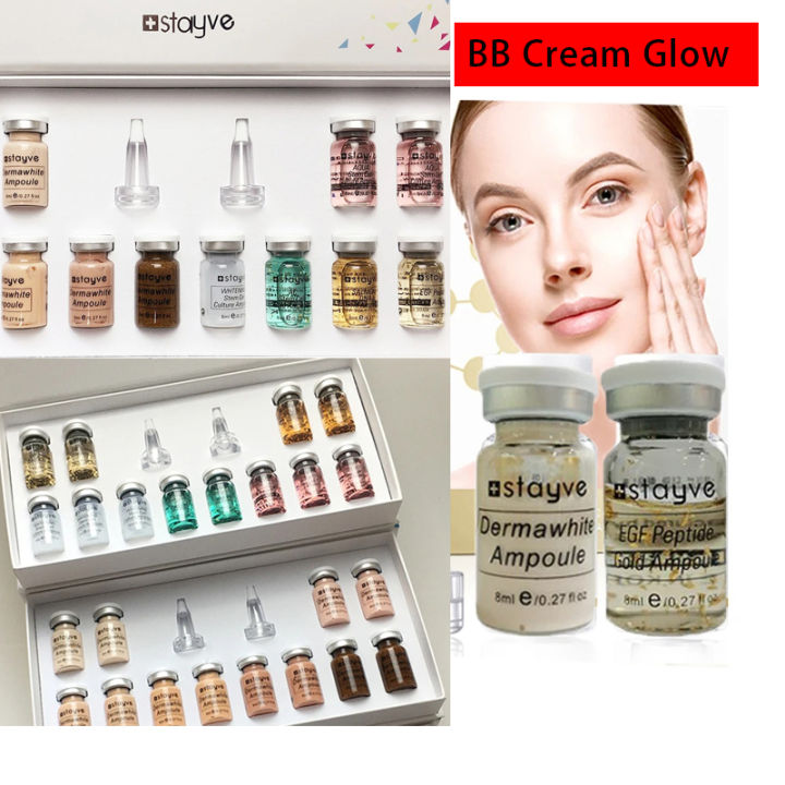 Korea Original Stayve BB Cream Glow Serum Starter Kit CC Foundation Cream Facial Essence Niacinamide/Peptide Face Skin Care
