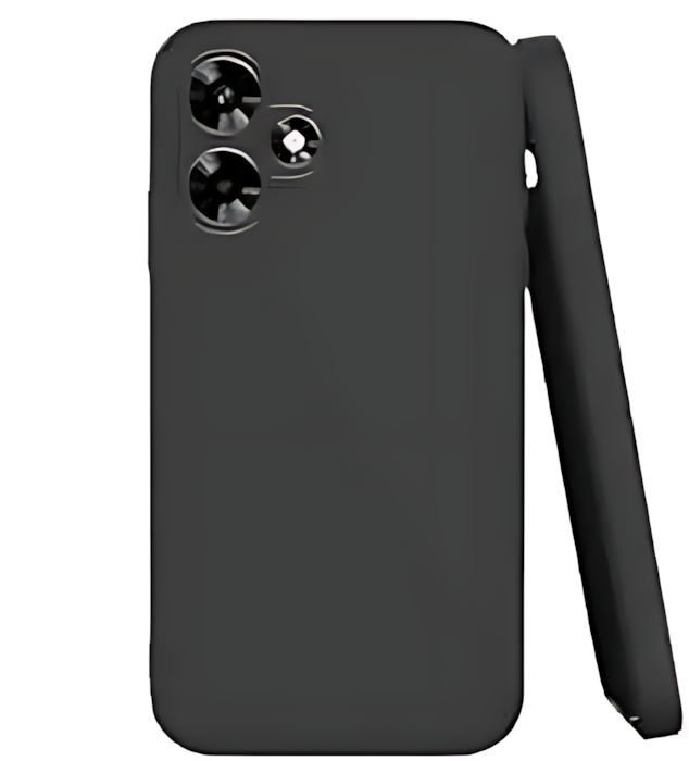 Infinix Hot 30 Silicone Matte Flexible Soft Phone Case - Black - Phone Back Cover