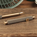 Creative Retro Brass Metal Mini Pocket Portable Short Fountain Pen Business Multi-functional Tools Pen Gift Stationery Supplies Shapewear.
