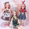 Doll Lele Barbie 6 Points BJD Dress Up Princess Skirt Girl Toy 3D Real Eye Set Gift Box. 