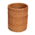 Rattan Chopsticks Tube Shovel Spoons Bucket Dinner Knives Forks Tableware Storage Box Home Storage Baskets Organizer A.