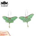 Carat Pendant Earrings Big Round Circle Charm Butterfly Hoop Earrings Fashion Accessories. 