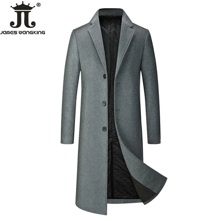 2022%20New%20Winter%20Mens%20Long%20Coat%20Woolen%20Jackets%20Autumn%20Wool%20Blend%20Overcoat%20Trench%20Men%20X-long%20Thick%20Coat%20Over%20The%20Knee%20Trench%20Coat%20-%20Image%202