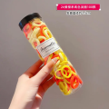 100 Pcs Baby Girl Elastic Hair Bands - High-Elastic Rubber Ties in Mixed Colors - Mini Ponytail Holders for Kids & Women".