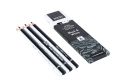 Brustro Artists Black & White Coloured Pencils Set of 3 Whites and 3 Blacks. 