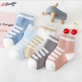 5Pairs Baby Socks Newborn Baby Boy Socks 0-1-3-7Y Kids Pure Cotton Animal Design Fadeless Soft Children's Socks for Girls. 