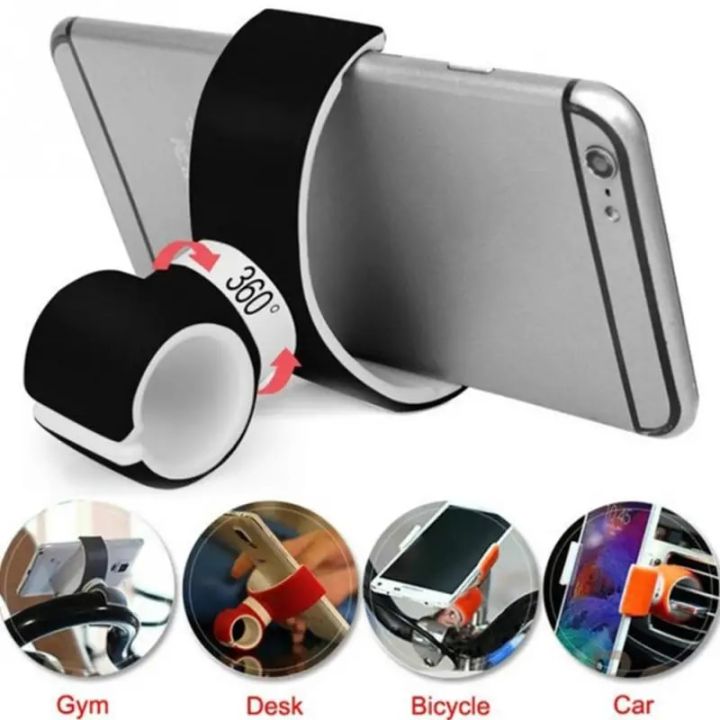 Double C 360 Rotating Universal Air Vent Mount Car Holder Stand Bike Bicycle Cell Desktop Phone Holder For iphone 11 XS Support