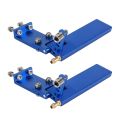 2X RC Boat Aluminium Alloy Brand 75mm Metal Suction Water Rudder for Remote Control RC Boats CNC Parts Blue.
