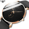 LIGE New Fashion Mens Watches Top Brand Luxury Sport Waterproof Simple Ultra-Thin Watches Men Quartz Clock Relogio Masculino+Box.