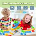 3D Tetra Tower Balance Stacking Toys Board Games Hand-Eye Coordination Balance Puzzle Stack Building Block Balancing Tower Game.