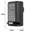 Battery Charger for JVC Everio GZ-MG20, GZ-MG21, GZ-MG22, GZ-MG26, GZ-MG27, GZ-MG30, GZ-MG31, GZ-MG37, GZ-MG37U Camcorder. 
