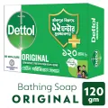 Dettol Soap Original 120gm Bathing Bar, Soap with protection from 99.99% illness-causing germs.