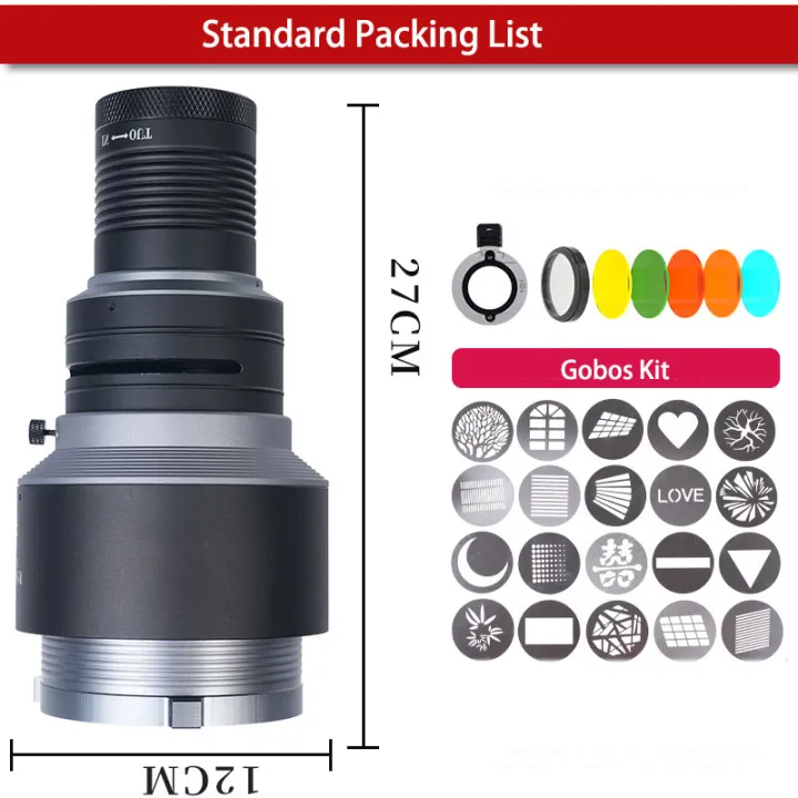 Conical%20Optical%20Snoot%20Photo%20Studio%20Accessory%20for%20LED%20Light%20Flash%20Strobe%20Light%20with%20Lens%20Bowens%20Mount%2020%20Gobos%20-%20Image%205