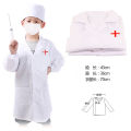 Little Wooden Doctor Playing Toy Set Nurse Simulating Medical Box Playing Girl Playing Needle Boy Stethoscope. 