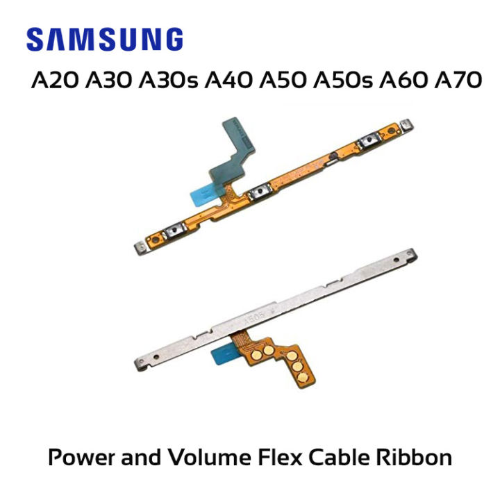 Samsung Galaxy A20 A30 A30s A40 A50 A50s A60 A70 Power and Volume Button Flex Cable Ribbon Replacement Repair