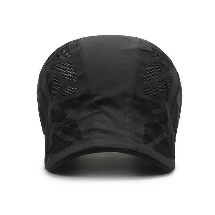 Summer%20Sports%20Mens%20Sun%20Hats%20Breathable%20Mesh%20Quick-drying%20Visor%20Caps%20Outdoor%20Gorro%20Hombre%20Boina%20Golf%20Hat%20Fashion%20Solid%20Flat%20Cap%20-%20Image%206