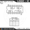 5 Pcs 7486 XOR / X-OR / EXCLUSIVE-OR Gate SN74HC86N 74HC86 74LS86 - 14 Pin DIP Logic IC for Electronic or DIY Project..